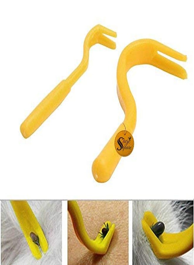 Sage Square Anti Tick Mite Remover Tweezer Twister r for Healthy Care of Dog Cat (Random Color) - Image 2